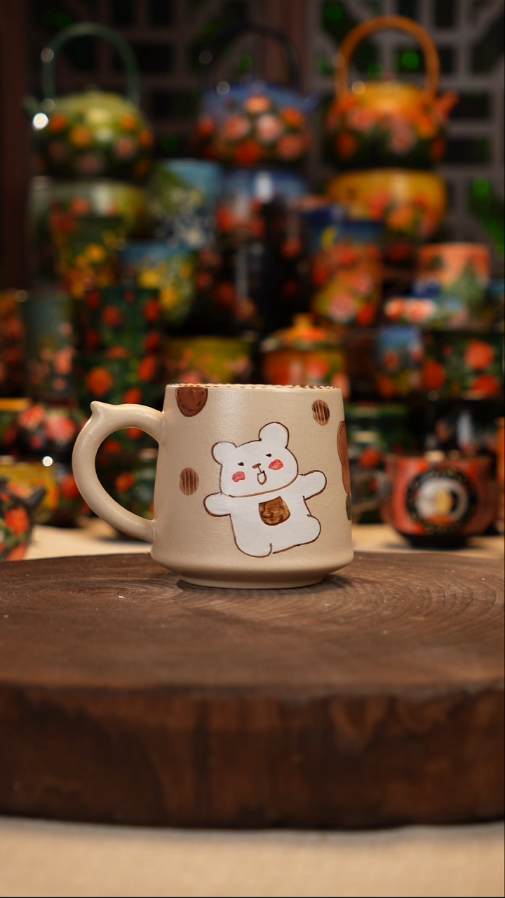 陶瓷油画手绘釉下彩