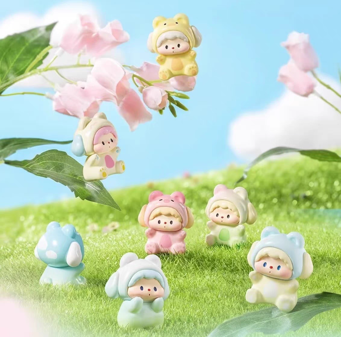 【拆盒】噜噜狗二代小熊派对春日野餐2.0系列萌粒潮玩