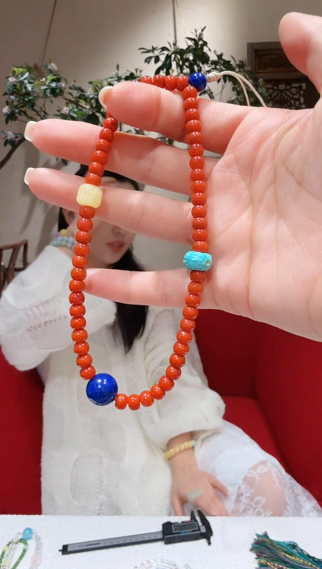 南红玛瑙未镶嵌车挂南红