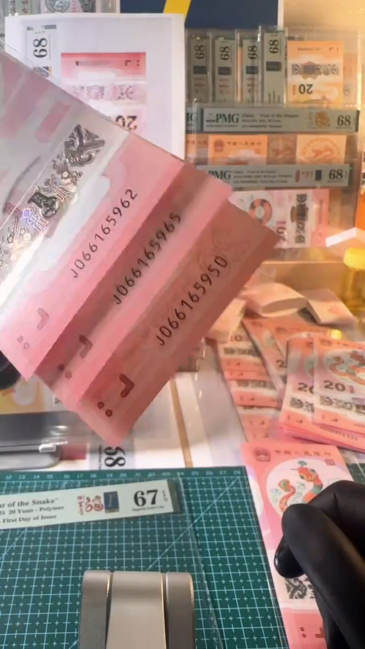 【闪购商品】蛇钞三张如图裸币