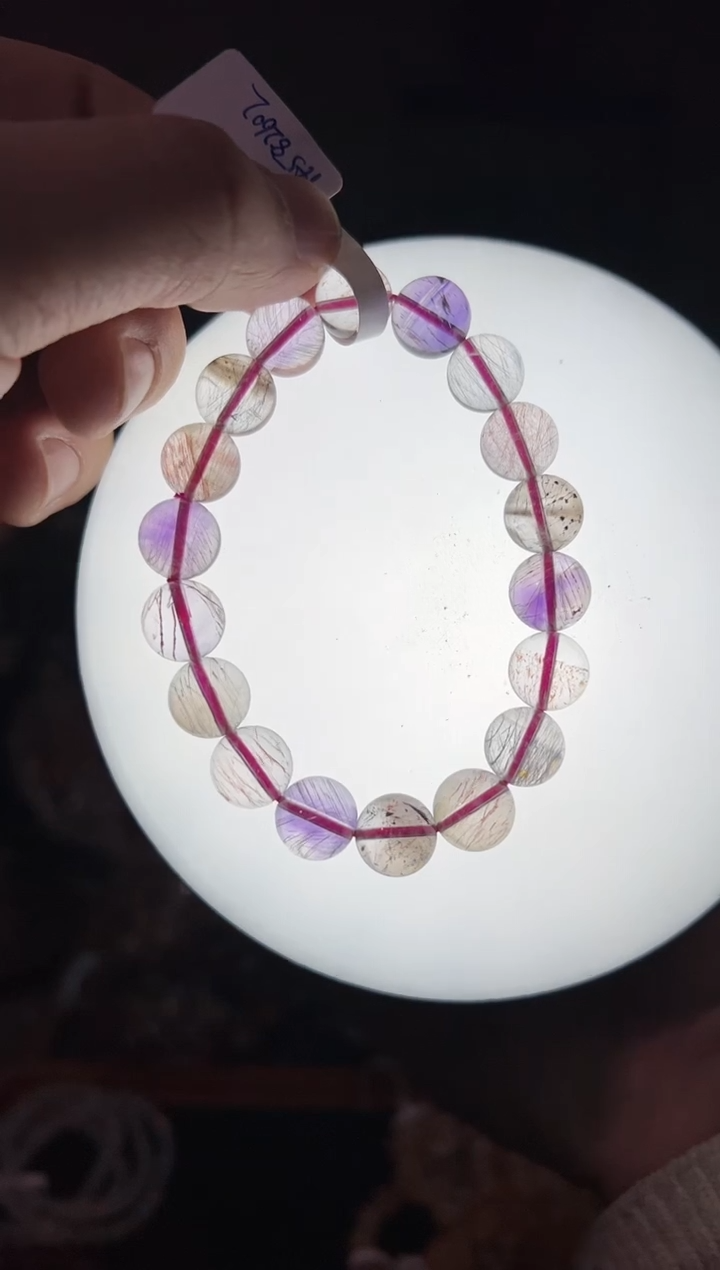 【闪购商品】水晶手串未镶嵌11+mm仙女超七手串（多样性发其一）