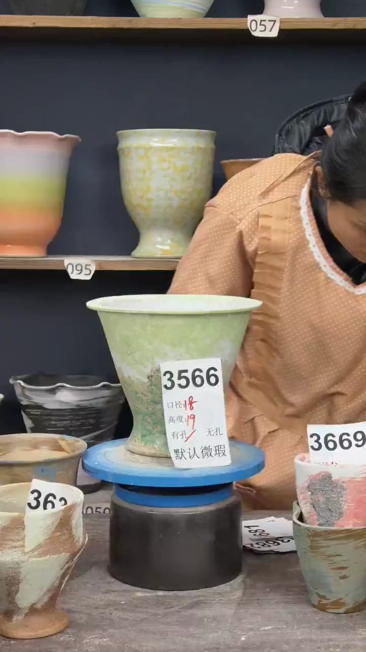 景德镇陶园花盆3566