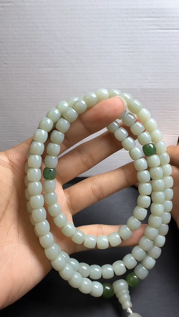 【闪购商品】和田玉颈饰未镶嵌新疆和田玉近矿卡6直切长链