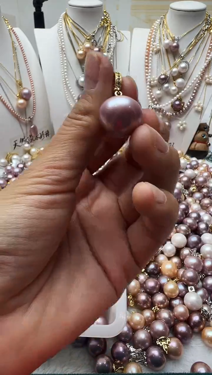 颈饰合金淡水珍珠260