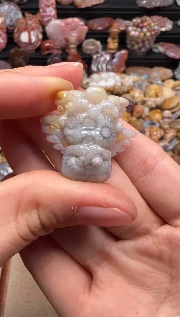 【闪购商品】硅化珊瑚（珊瑚玉）颈饰未镶嵌279