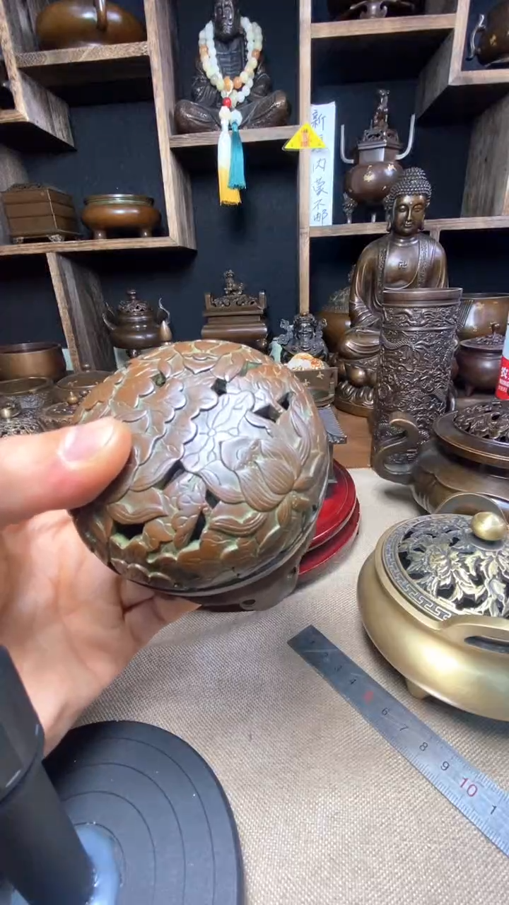 【闪购商品】苏工 普工精品铜 摆件熏香炉