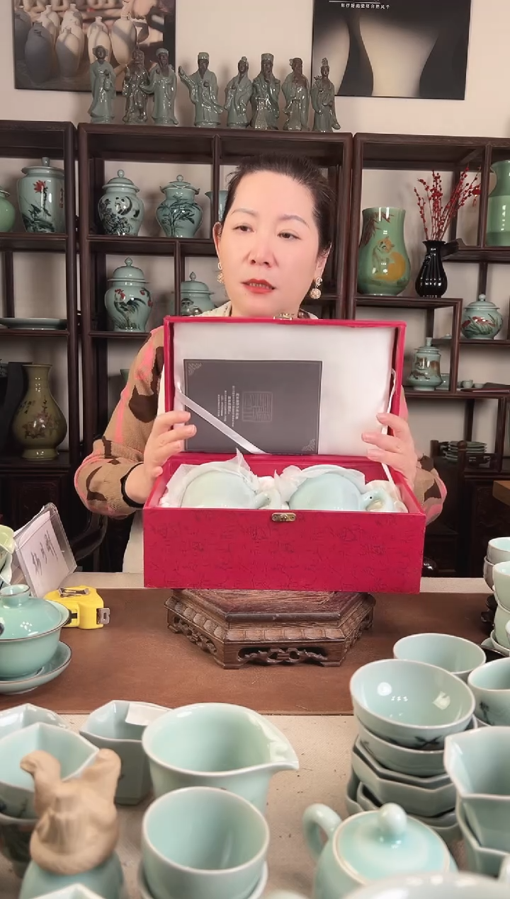 将军对杯L（粉青）