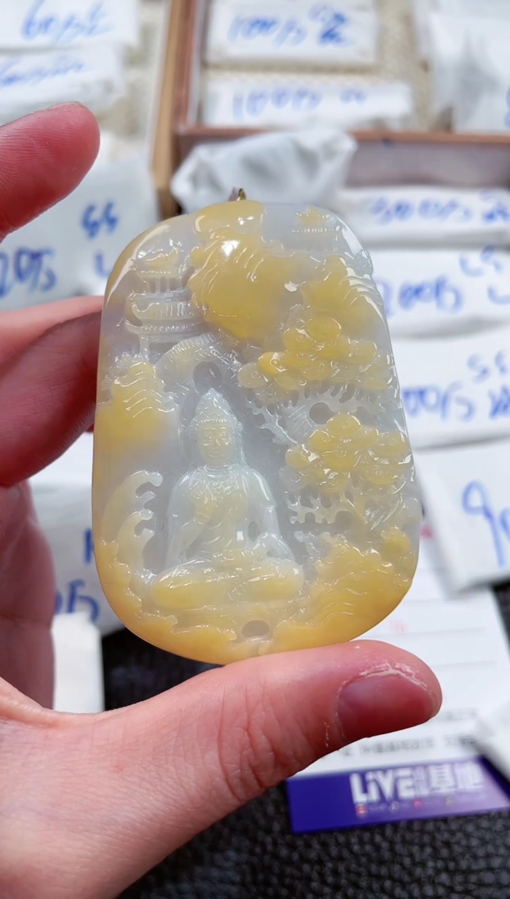 【闪购商品】翡翠颈饰未镶嵌000019693观音