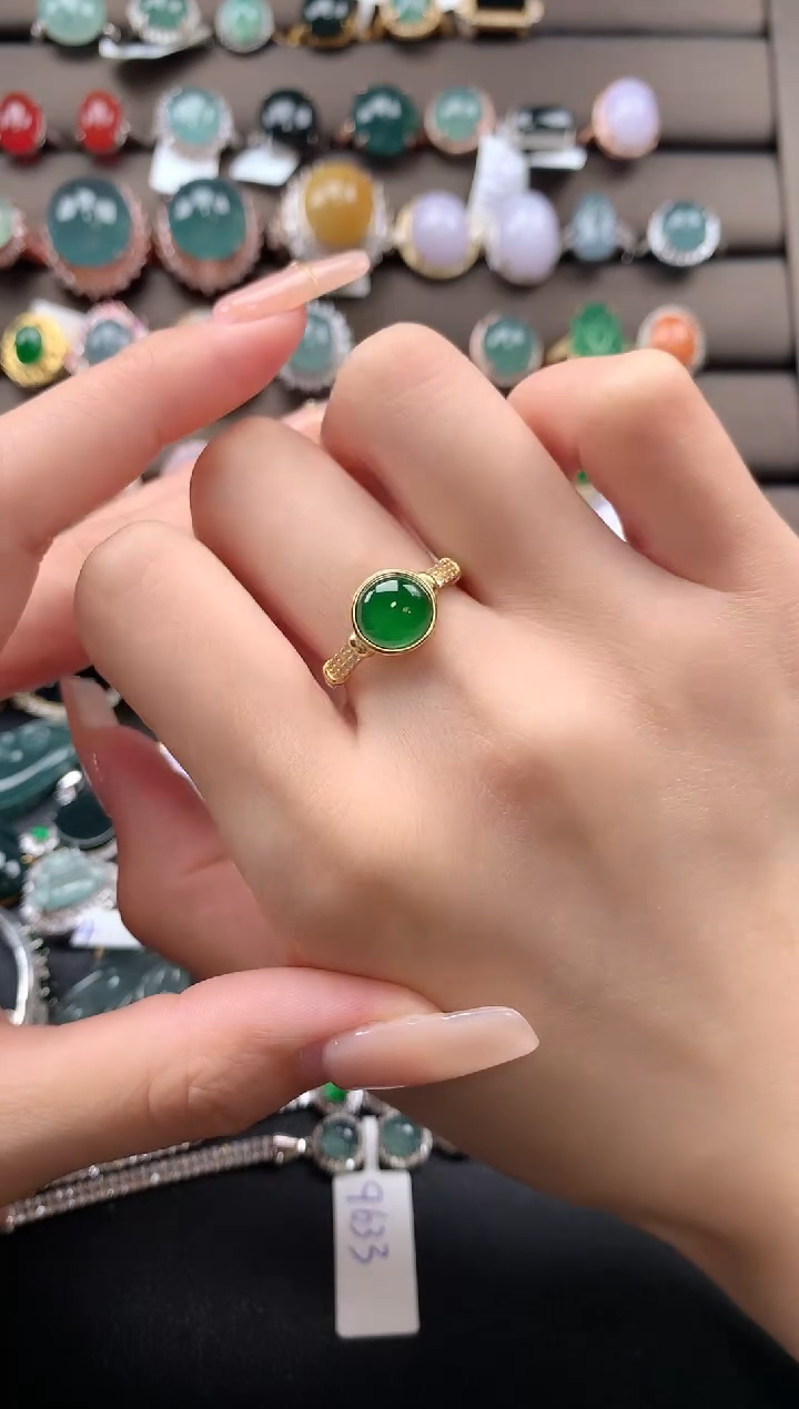 【闪购商品】翡翠戒指银S925镶嵌432432432