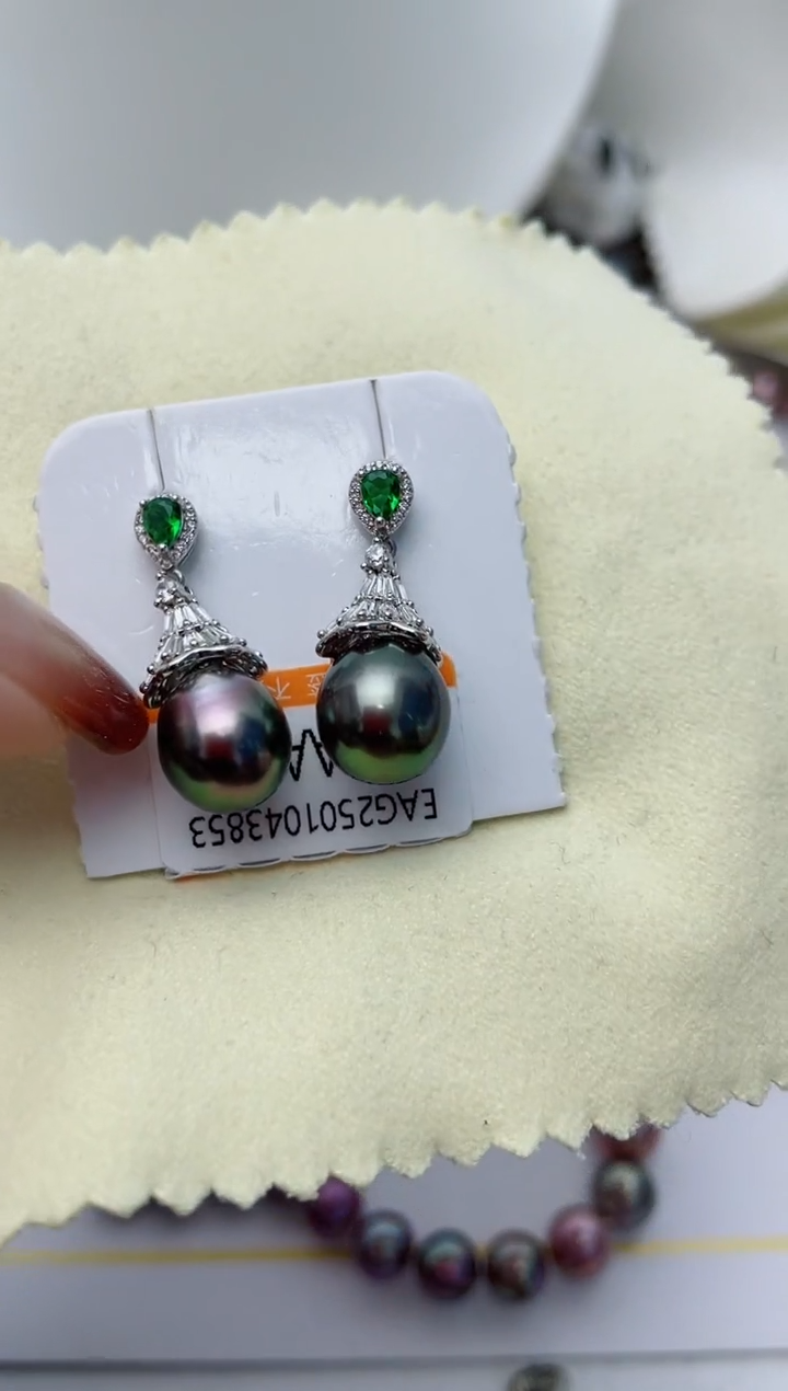 【闪购商品】海水珍珠耳饰银S925镶嵌W112