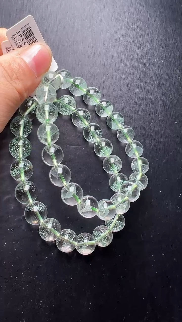 未镶嵌手串水晶翠幽灵金字塔手串10mm+ JP55153 多样性发一