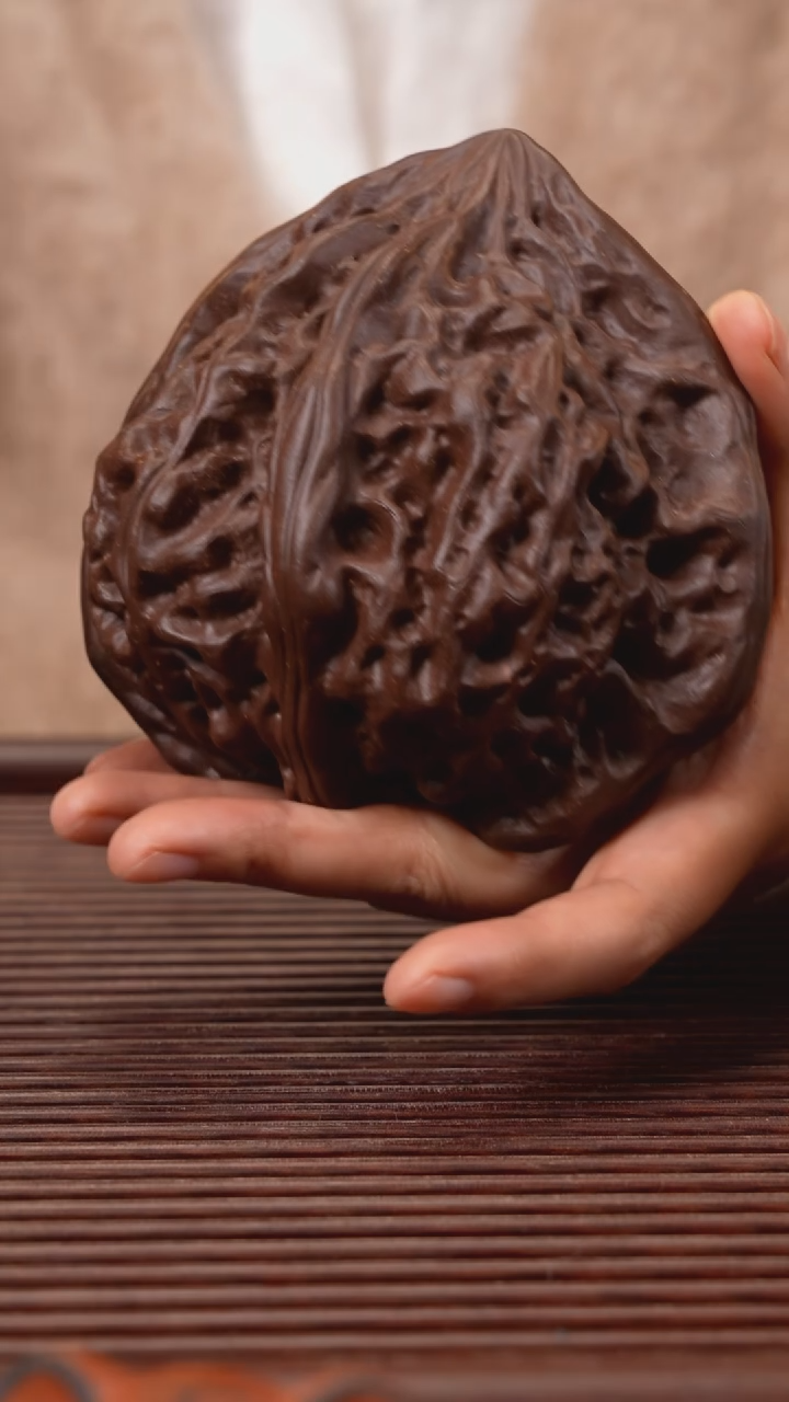 【闪购商品】紫砂茶宠紫泥大核桃