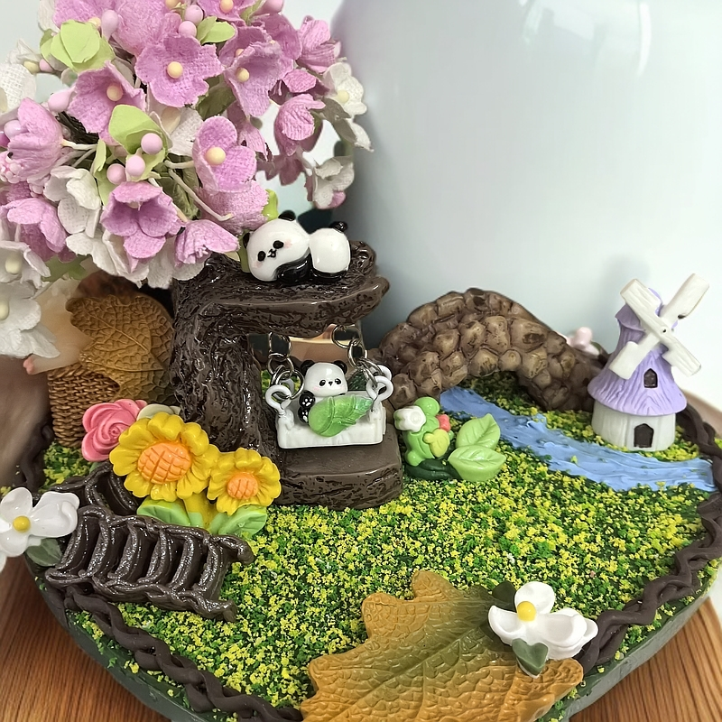 DLM定制立体树桩卡通树脂diy手工发夹手机壳饰品配饰件材料创意