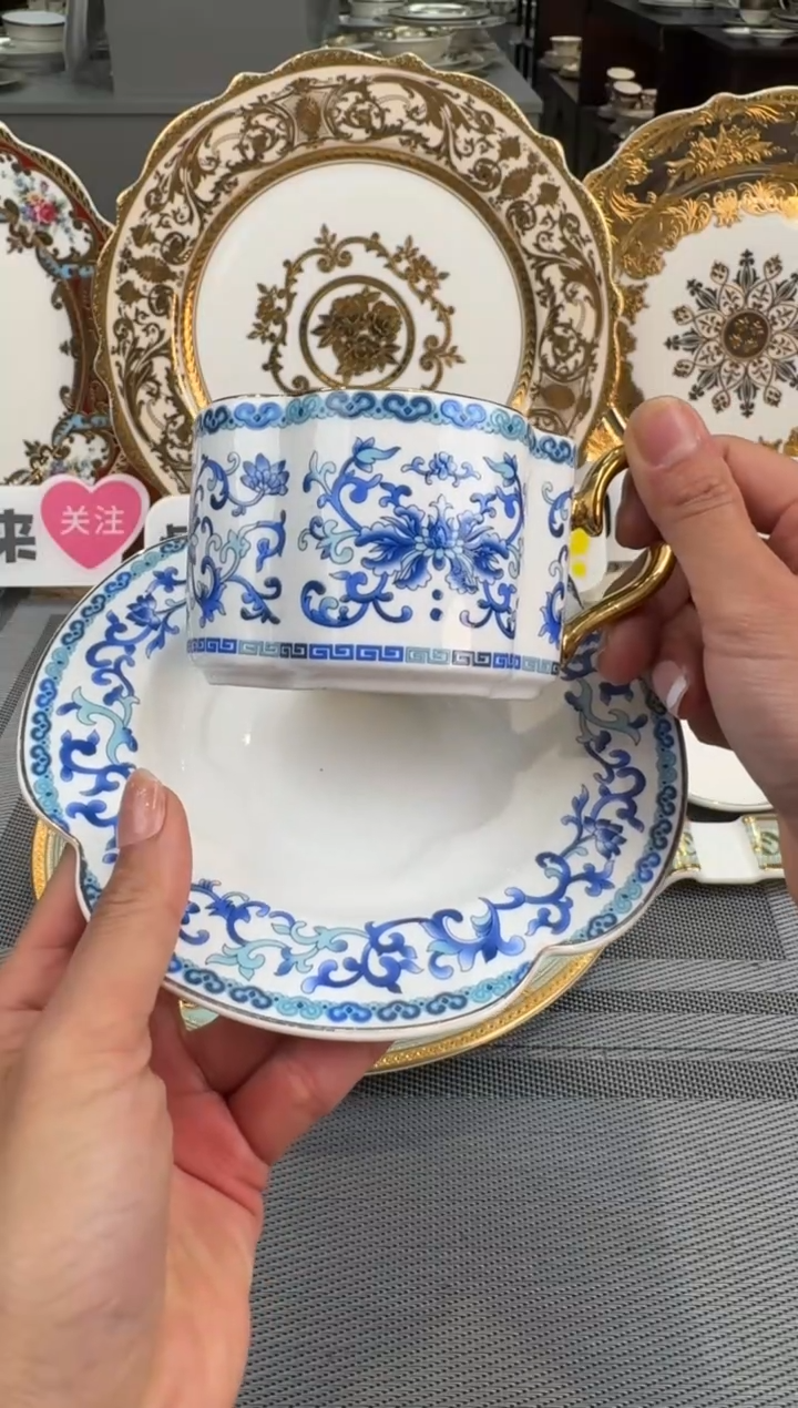 【闪购商品】瓷片咖啡杯碟福利款