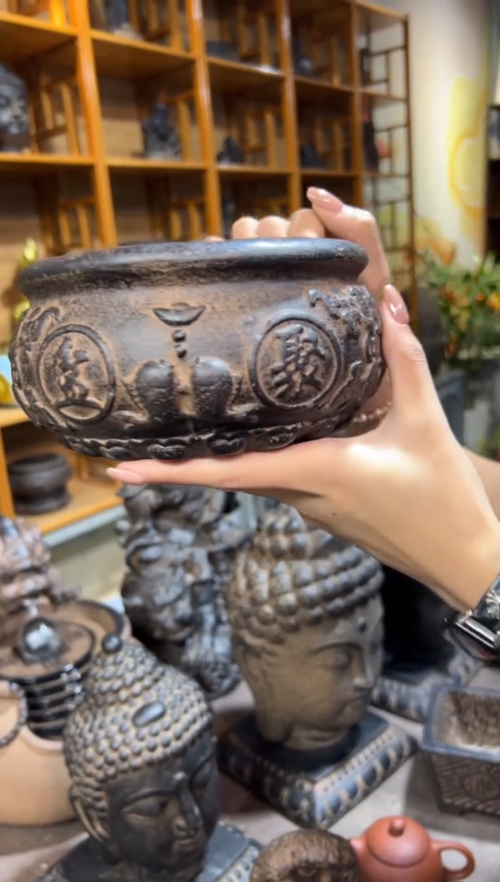 陶土【火山泥】聚宝盆