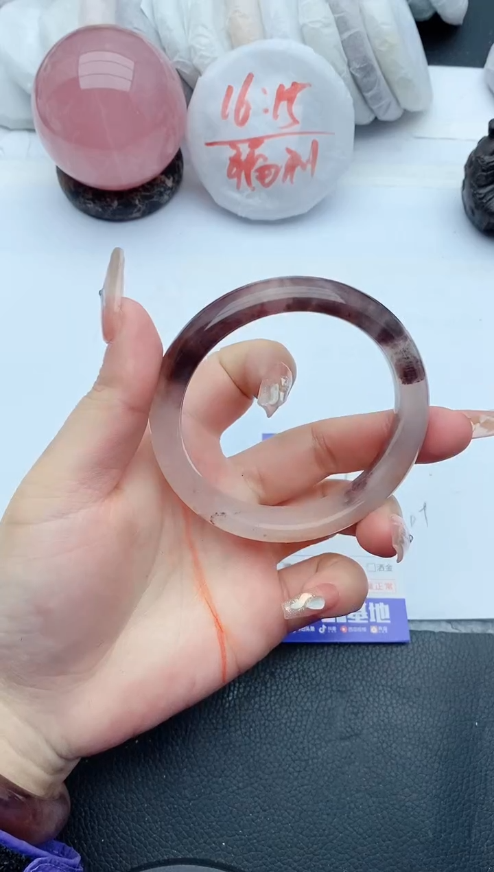 【闪购商品】石英质玉手镯未镶嵌F383+60/61