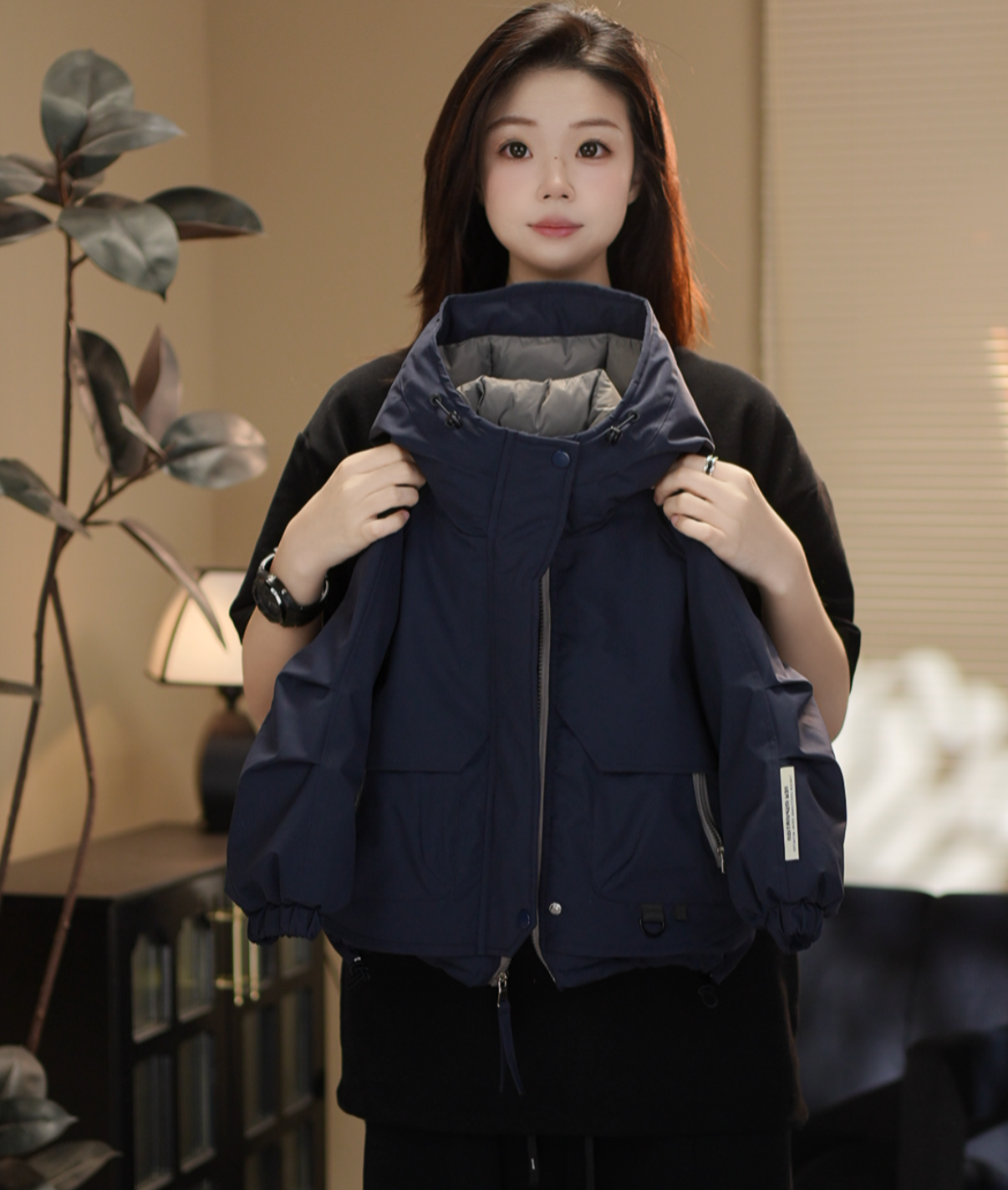 【1原创设计】2025秋冬新款儿童时尚宽松保暖潮流鹅绒服外套90222