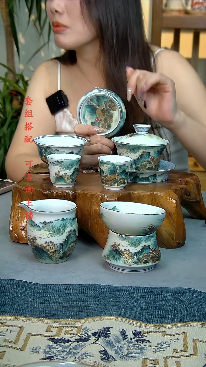 简装家用款7件套 白瓷陶瓷茶具