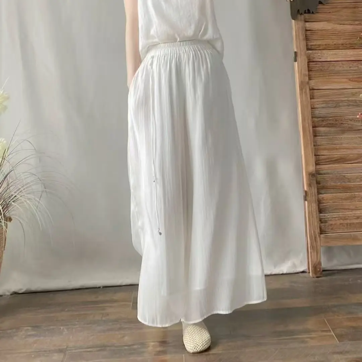 黑色阔腿裤女2025新款春秋款高级感垂感窄版直筒西装裤子夏季薄款