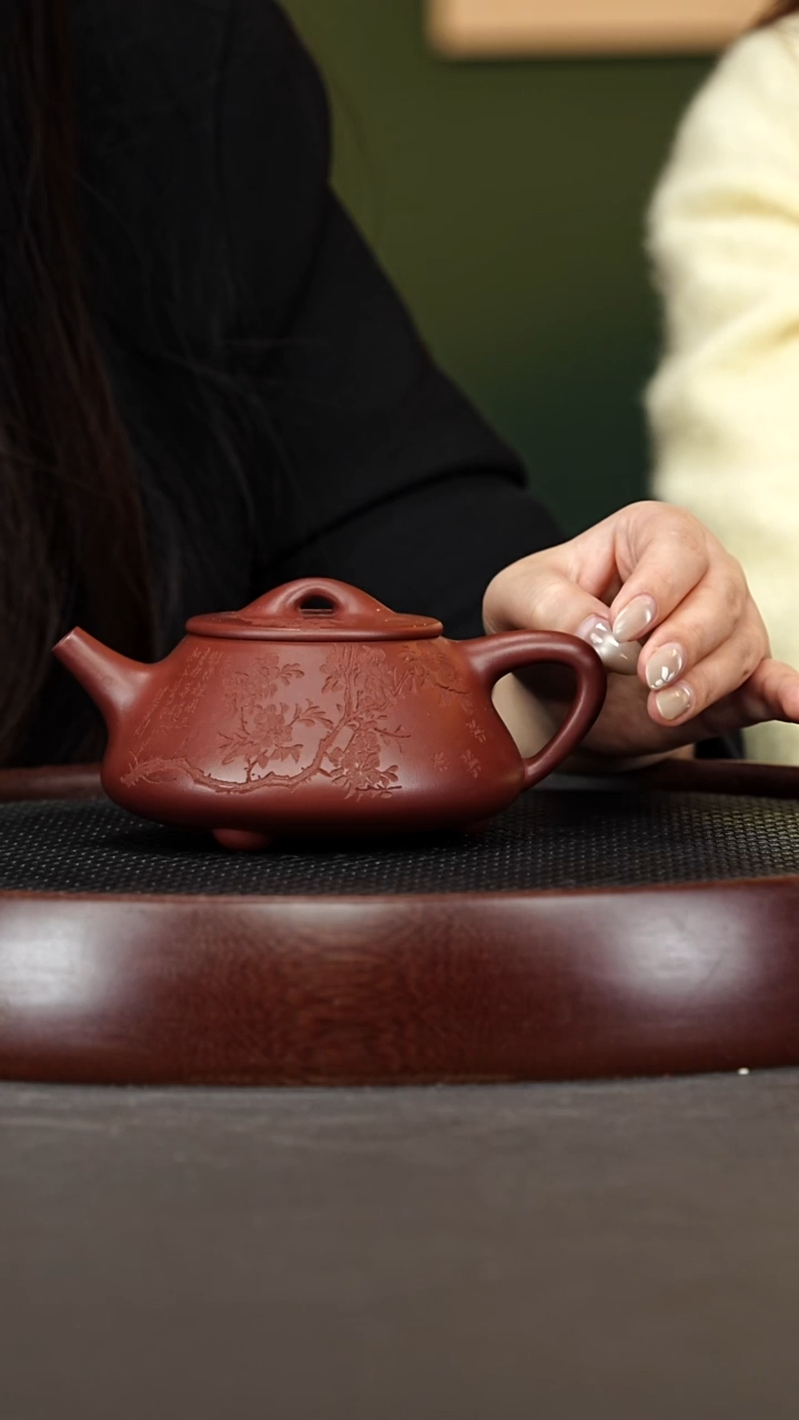 茶壶紫砂34HH景舟石瓢 龙血砂330cc