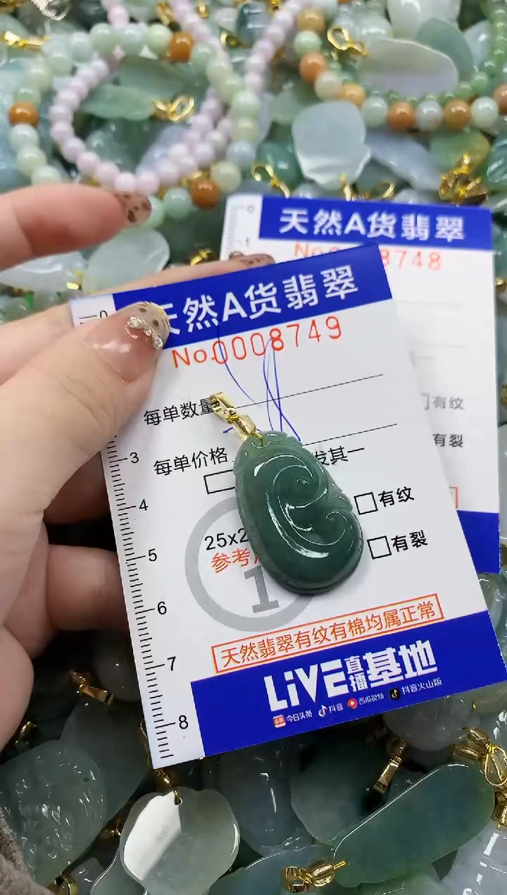 颈饰未镶嵌翡翠天然A货翡翠