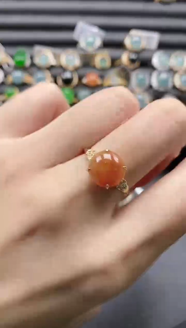 【闪购商品】翡翠戒指银S925镶嵌11111