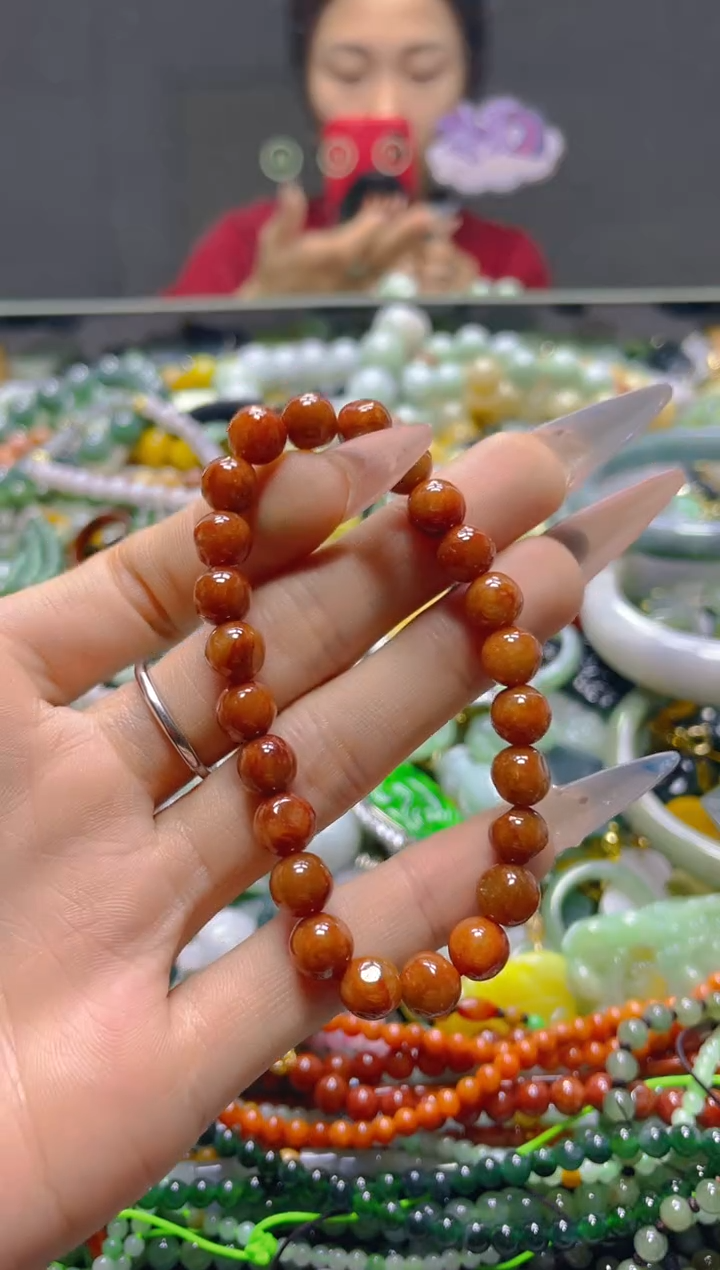 颈饰未镶嵌翡翠7MM