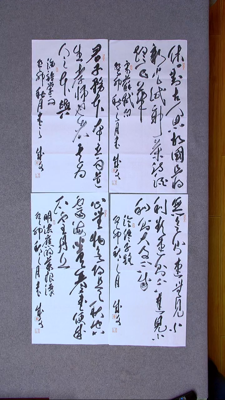 书法苟成文甘肃定西69*34*4尺寸四条