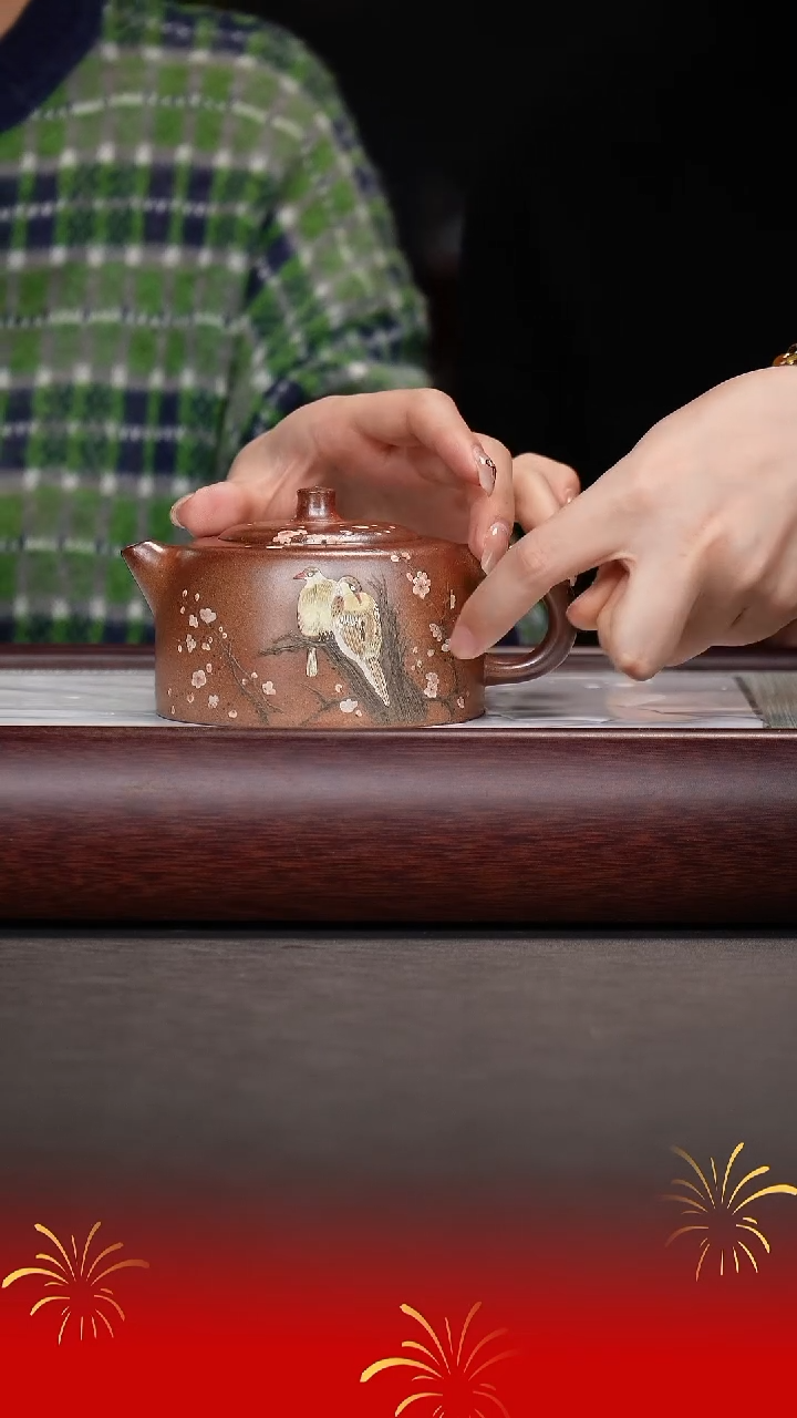 【闪购商品】紫砂茶壶王芳/寅春段泥古法烧/天际/380cc