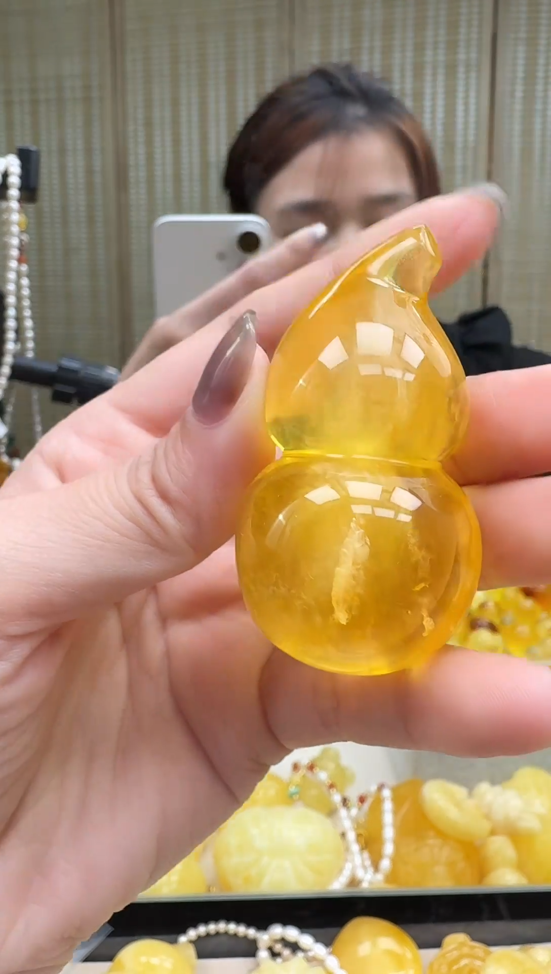 未镶嵌琥珀裸石挂坠