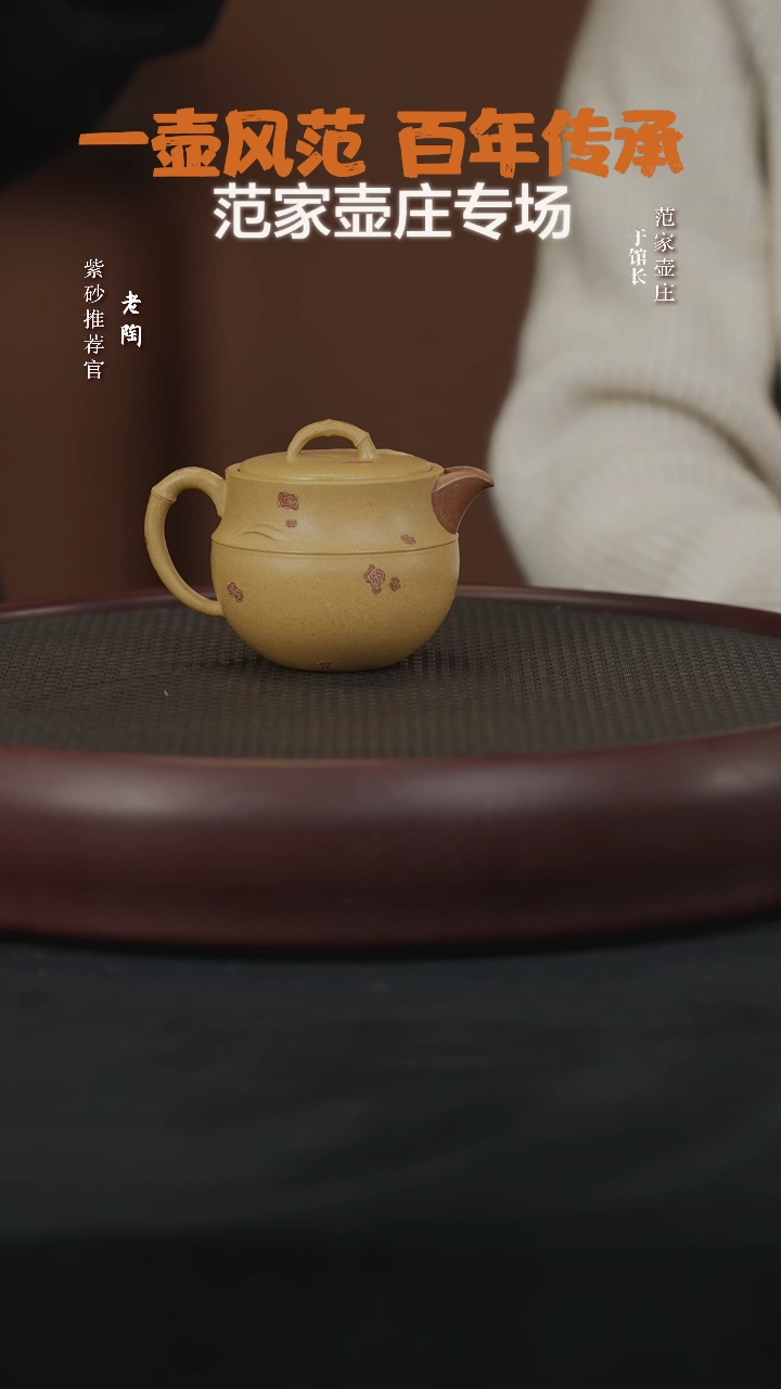 【闪购商品】紫砂茶壶陶JTT119李青清风竹影段泥160cc