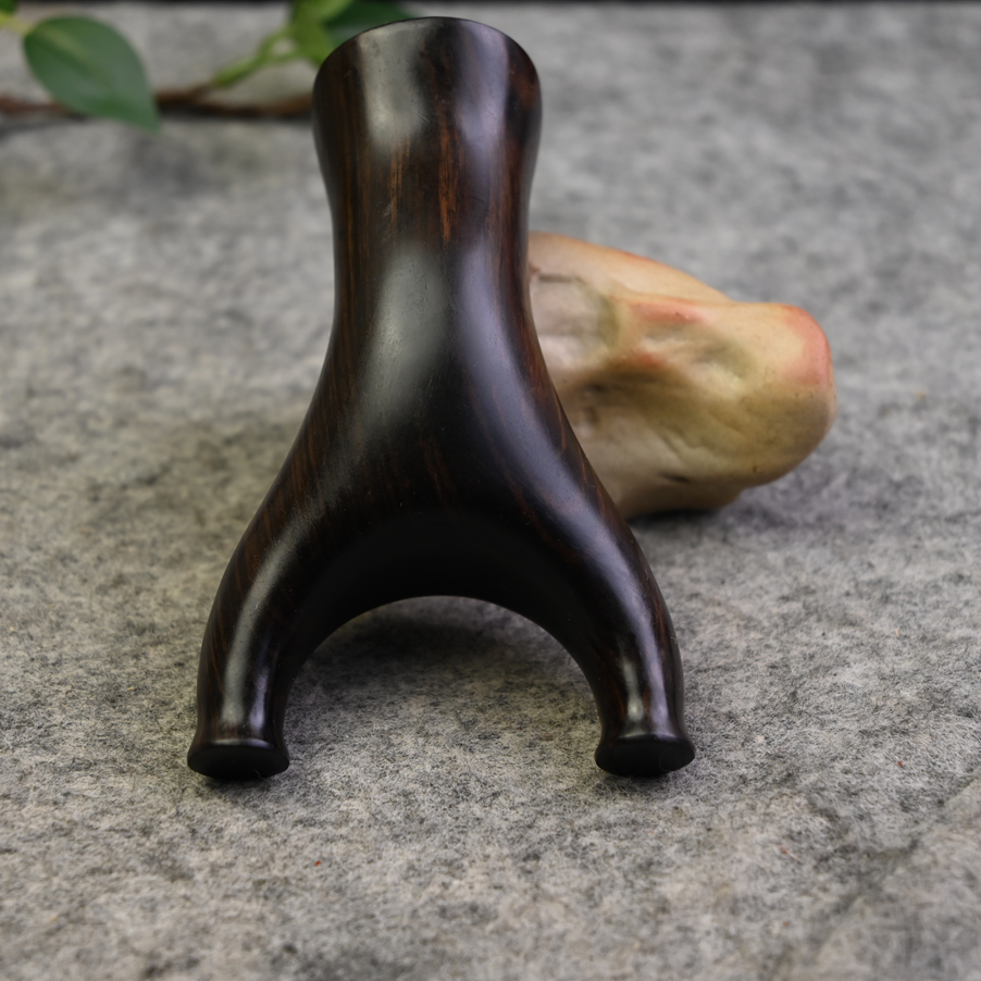 高密度 乌木紫光檀实木不掉毛飞虎 实木弹弓一把（75.14左右）