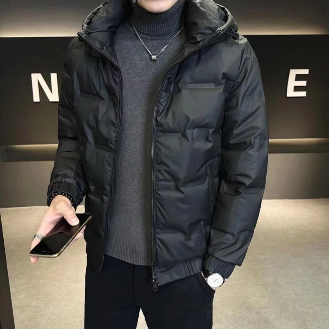 【F】冬季时尚保暖防寒服外套808【无水洗唛】