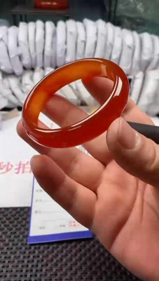 【闪购商品】玛瑙/玉髓手镯未镶嵌97-56多样性发货看清圈口下单