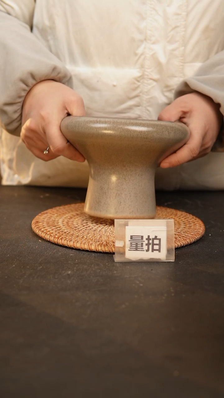 【闪购商品】瓷片泥泥手工花盆口12高11