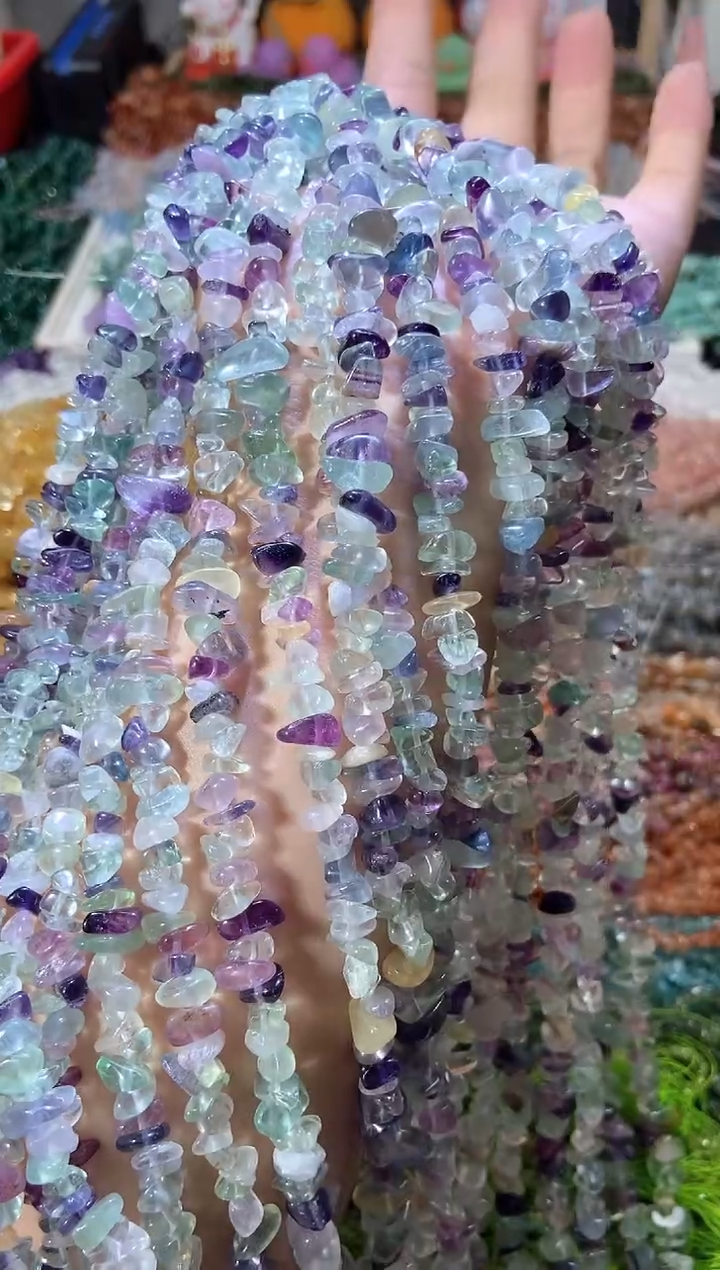 水晶珠宝半成品未镶嵌aaa浅萤