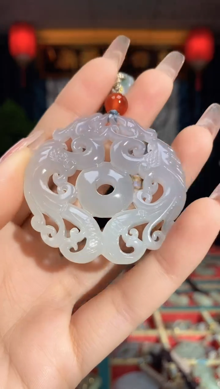 【闪购商品】和田玉颈饰未镶嵌龙凤