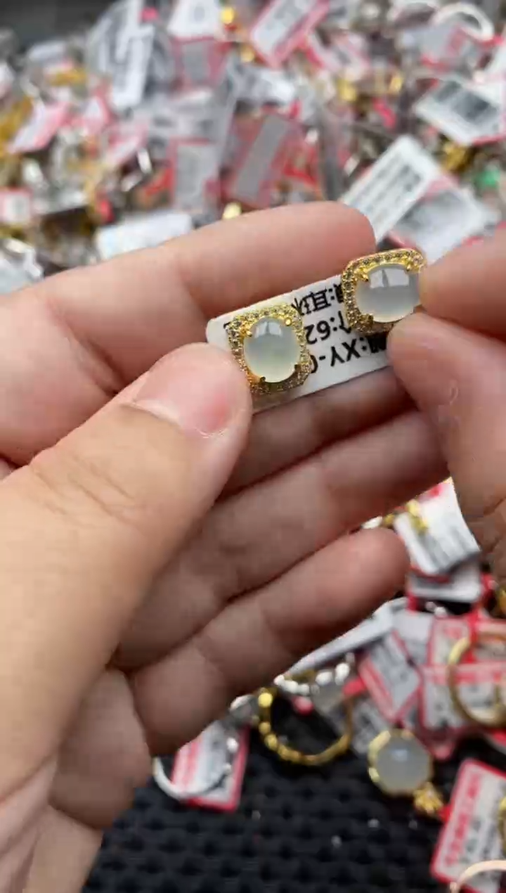 【闪购商品】翡翠戒指银S925镶嵌777777--9