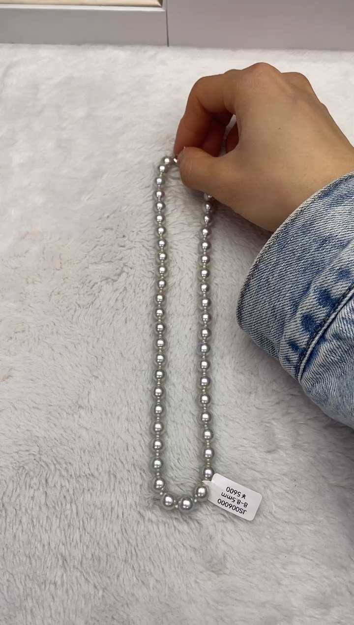 【闪购商品】海水珍珠颈饰未镶嵌AK真多麻8-8.5mm（多样性发一）