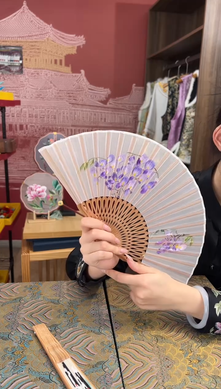 【闪购商品】刺绣苏绣非遗双面绣折扇