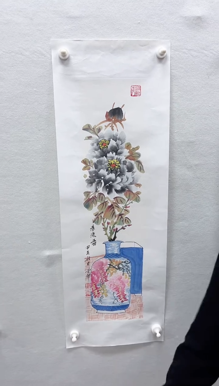 【闪购商品】国画绘画湖社-张广恩-青花