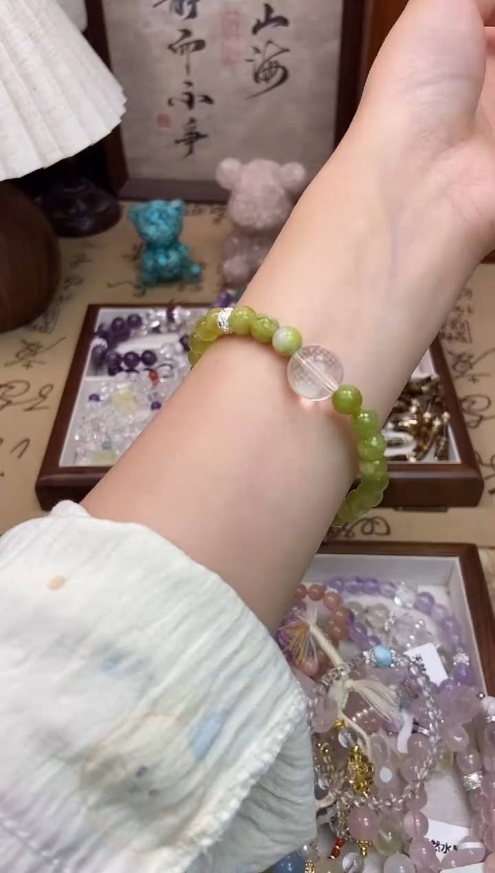 手链岫玉未镶嵌428手串