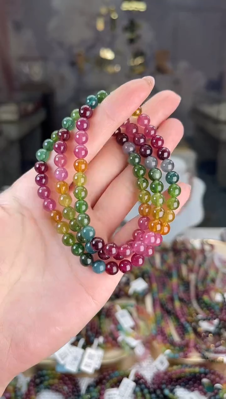 【闪购商品】碧玺/未镶嵌J6mm+碧玺多圈多样性发货