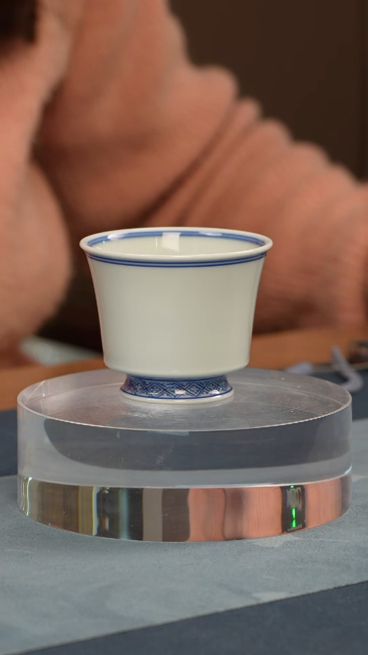 杯子瓷景德镇素马蹄杯