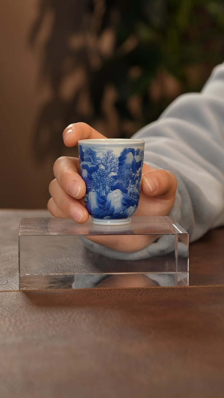 【闪购商品】瓷片青花瓷茶具斌芬陶瓷161