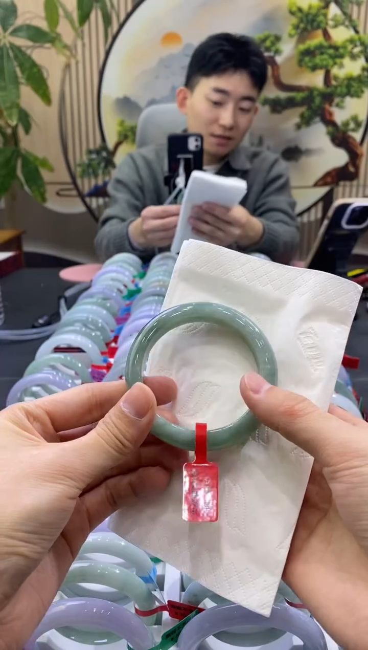 未镶嵌手镯翡翠9593