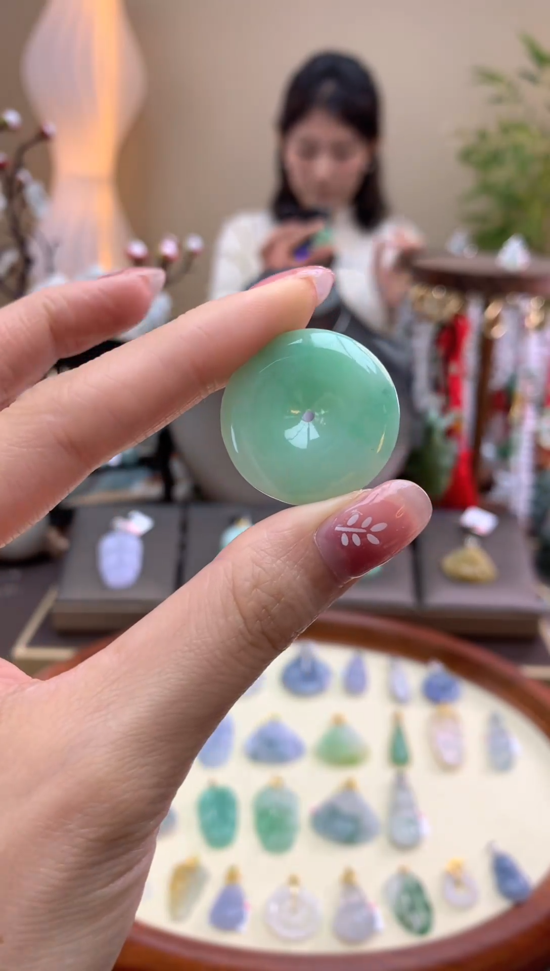 【闪购商品】翡翠颈饰未镶嵌平安扣