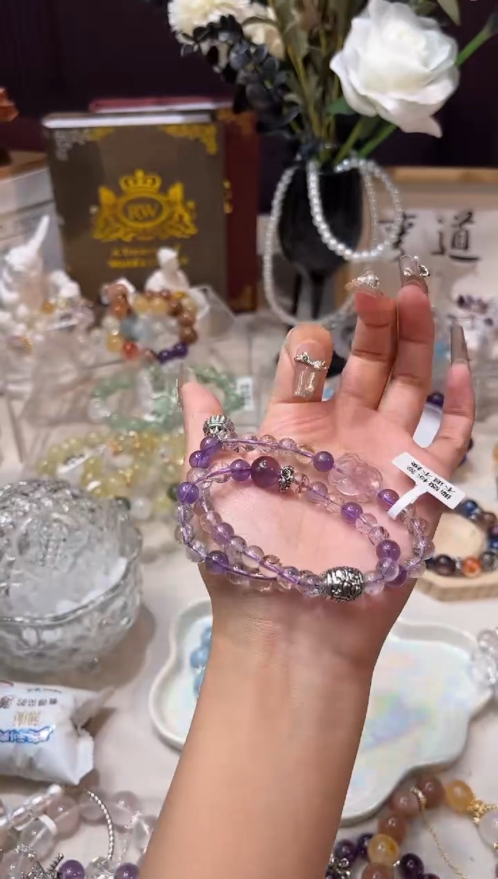 【闪购商品】水晶手链未镶嵌多样性发货发其一颜色微差