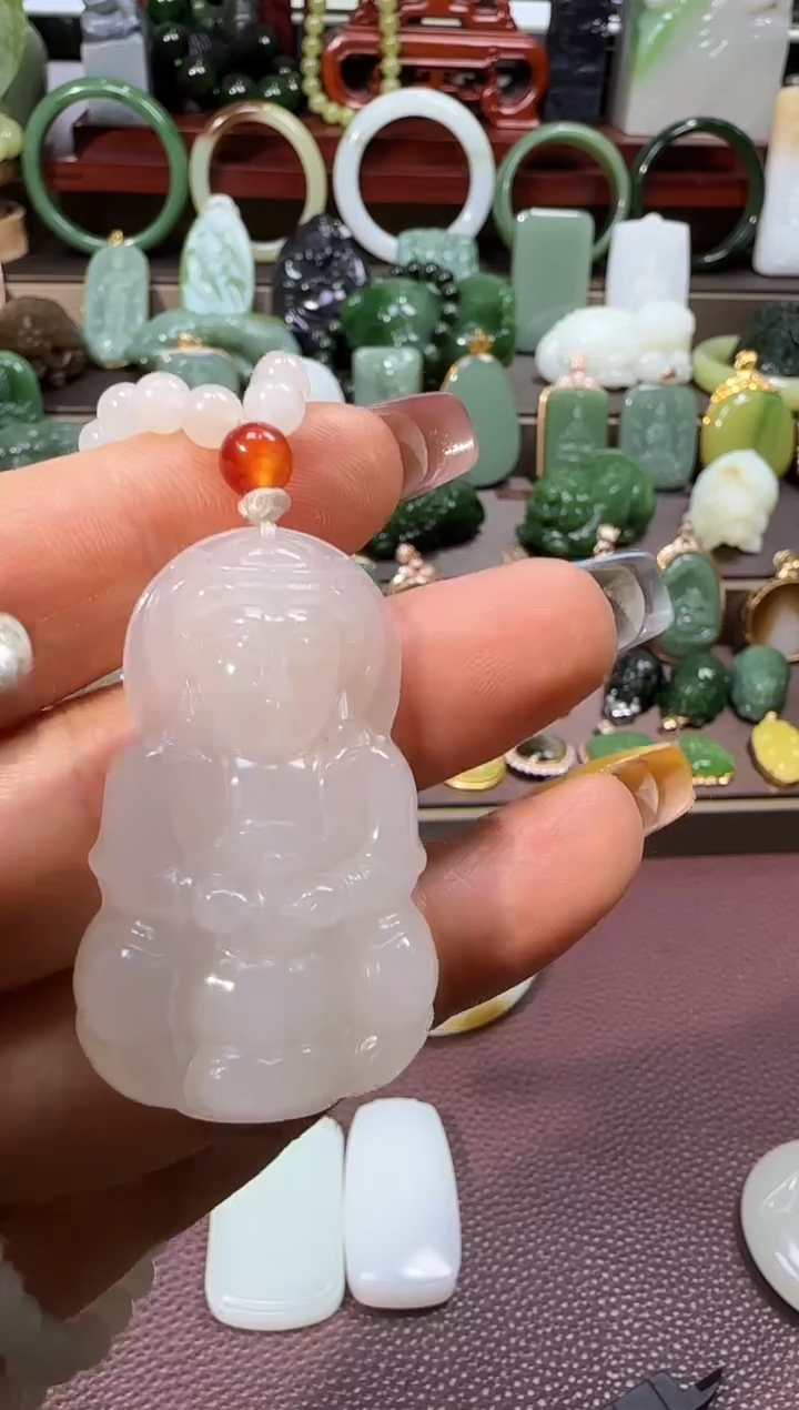 和田玉未镶嵌挂件20【宏钰0526】