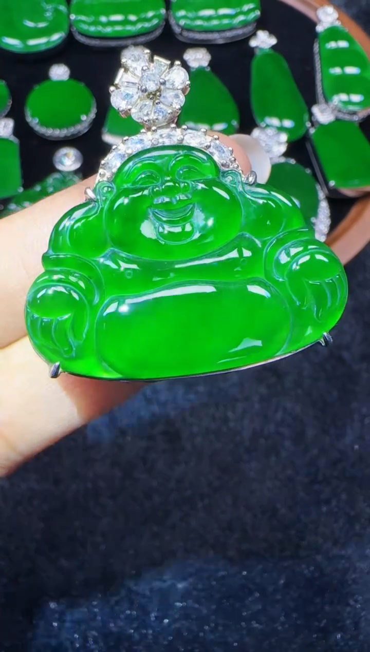 未镶嵌定制翡翠翡翠吊坠166